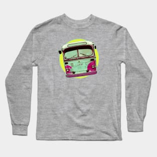 Vintage Bus Graphic Long Sleeve T-Shirt